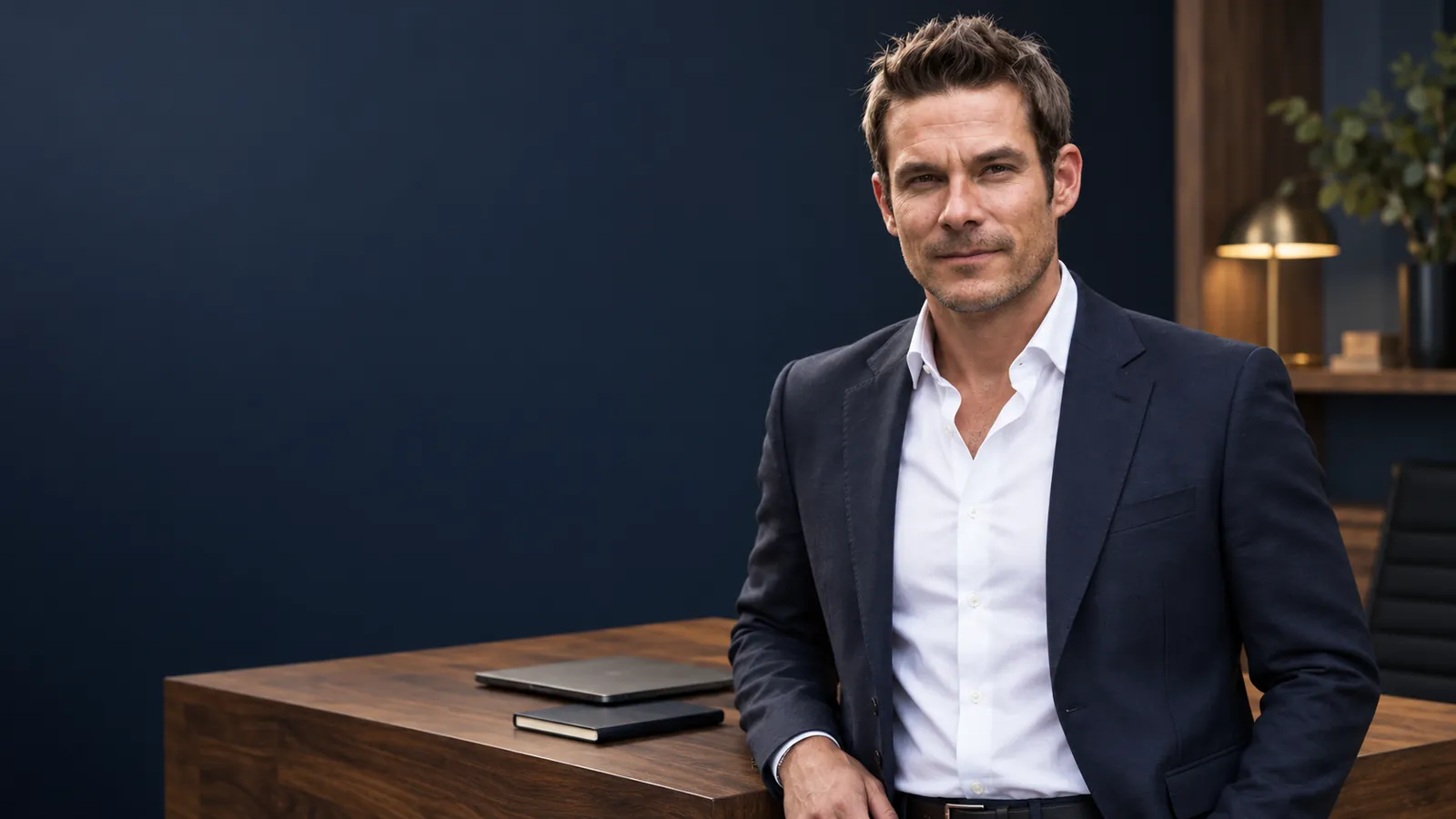Philipp Brähler in seinem Büro in Mainz